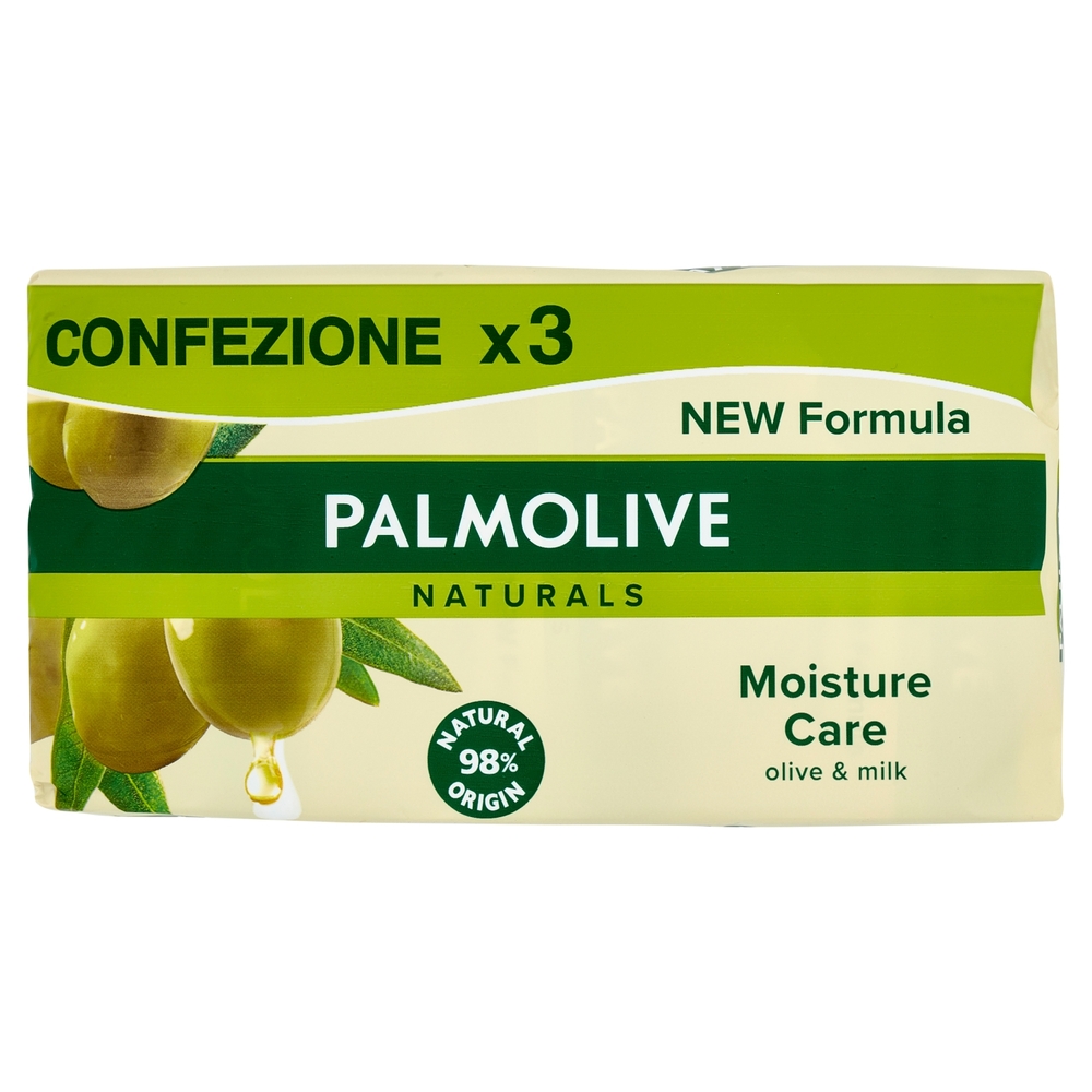 Palmolive sapone solido Naturals Oliva e Latte 3x90 g